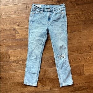 Gap Light Wash Distressed Women's Jeans